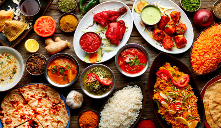 a variety of dishes